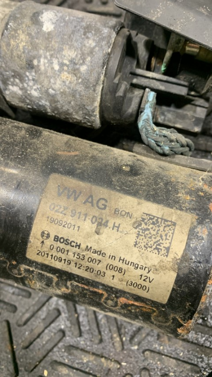 ELECTROMOTOR VW PASSAT B7 2012 1.6 TDI C