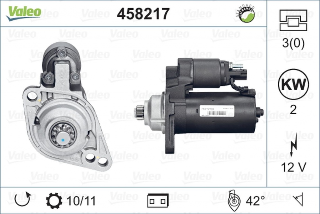 Electromotor VW PASSAT Variant 3C5 VALEO 458217