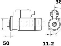 Electromotor VW POLO 6N1 MAHLE ORIGINAL MS125