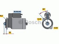Electromotor VW POLO (9N_) (2001 - 2012) Bosch 0 986 020 780