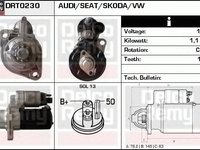 Electromotor VW SCIROCCO 137 138 DELCOREMY DRT0230