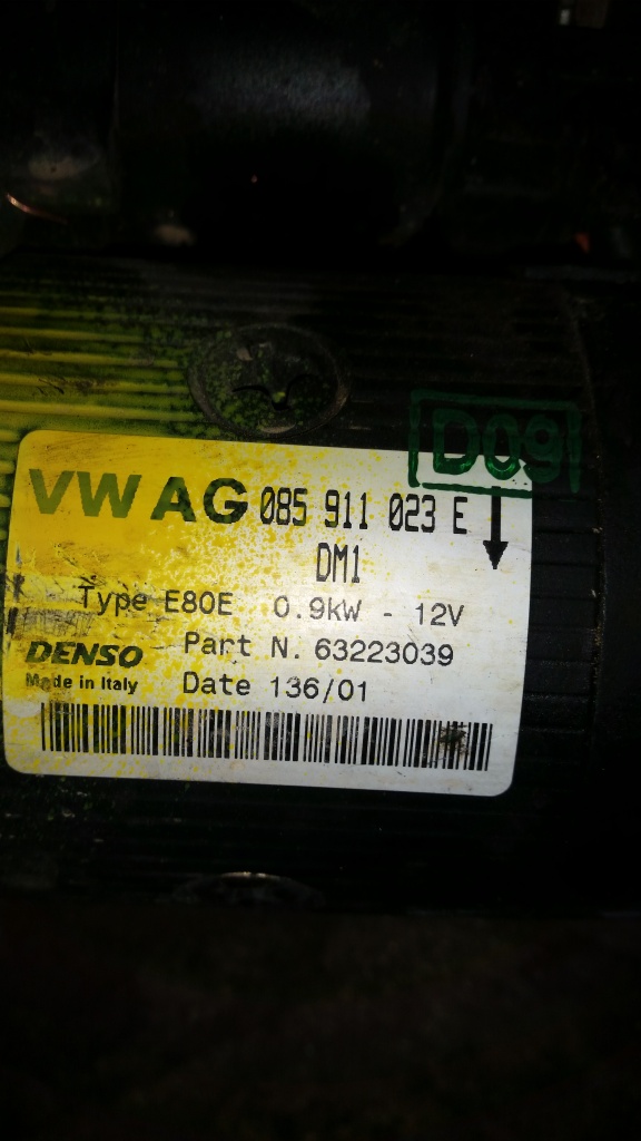Electromotor vw.skoda.seat 1400 mpi cod 085911023 E