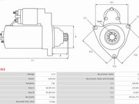 Electromotor VW TOUAREG 7LA 7L6 7L7 AS-PL S0303