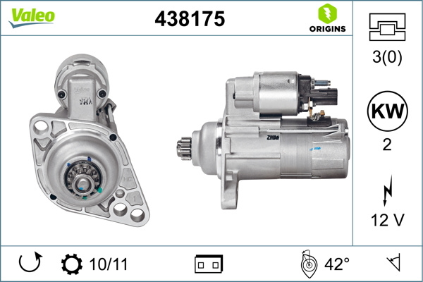 Electromotor # Vw Transporter 1.9 mk v platou / sasiu [7jd; 7je; 7jl; 7jy; 7jz; 7f tdi motorina 85cp/63kw AXC 2003 2004 2005 2006 2007 2008 2009 # 438175 # VALEO