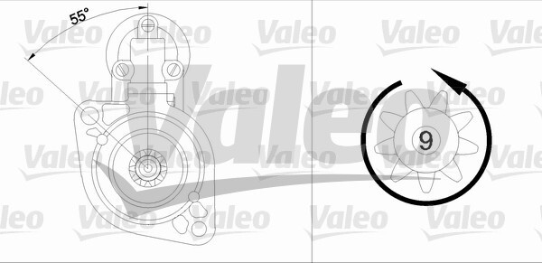 Electromotor # Vw Transporter 2.0 t3 platou / sasiu benzina 69cp/51kw CU 1979 1980 1981 1982 1983 1984 1985 1986 # 433335 # VALEO