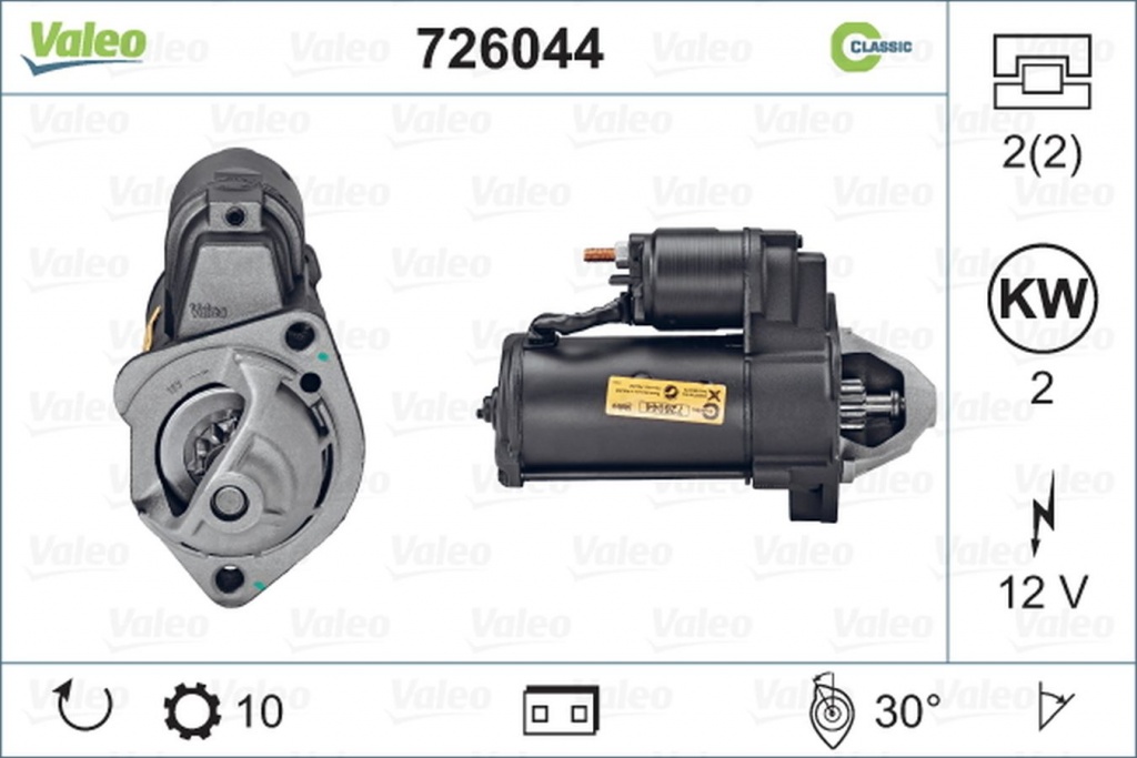 Electromotor VW TRANSPORTER IV bus 70XB 70XC 7DB 7DW 7DK VALEO 726044