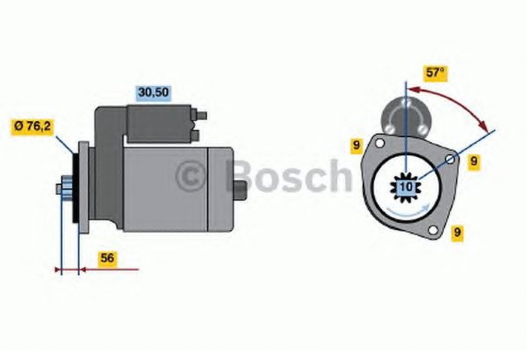 Electromotor VW TRANSPORTER IV bus 70XB 70XC 7DB 7DW 7DK BOSCH 0986016990