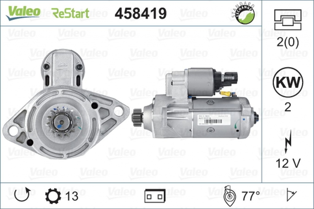 Electromotor VW TRANSPORTER V platou sasiu 7JD 7JE 7JL 7JY 7JZ 7FD VALEO 458389 PieseDeTop