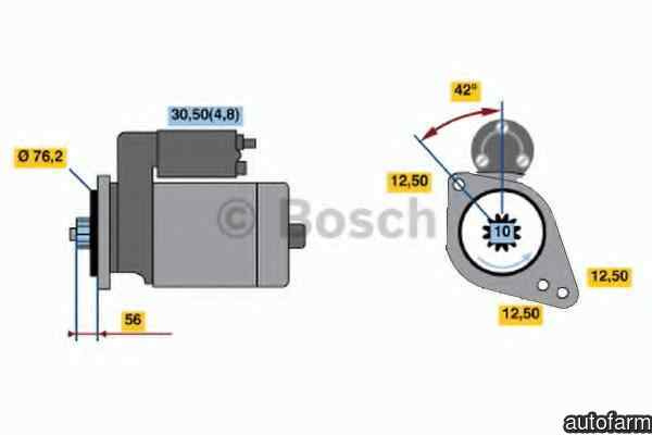 Electromotor VW TRANSPORTER V platou / sasiu 7JD 7JE 7JL 7JY 7JZ 7FD BOSCH 0 986 020 250