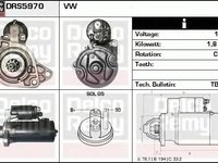 Electromotor VW VENTO 1H2 DELCOREMY DRS5970