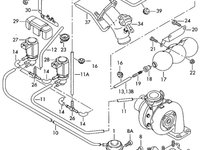 Electrovalva vacuum EGRVolkswagen Golf 1J 1999 1.9 ALH 66 KW 1J0906283A OEM 1J0906283A