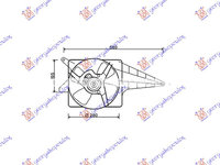 Electroventilator 1 0-1 2cc -Ac/ - Opel Corsa B 1997 , 1341279