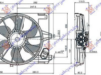 Electroventilator 1 4-1 6 (38cm) - Dacia Logan-Mcv 2005 , 6001550769