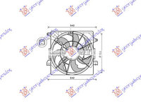Electroventilator () 1 7 Crdi Diesel (465mm) (3pin) - Hyundai I40 2011 , 25380-3z800