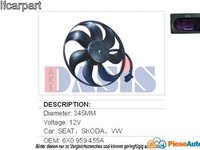 ELECTROVENTILATOR 1J0959455F VOLKSWAGEN / SKODA - 345mm