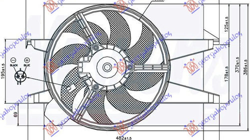 Electroventilator +Ac/ FORD FIESTA 02-08 FORD