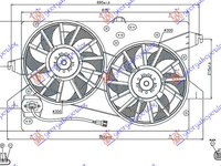 Electroventilator +Ac/ FORD MONDEO 00-07 cod 1117753