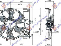 Electroventilator Benzina/Diesel (38 cm) Dacia Logan 1 MCV 2006-2007-2008 Produs NOU