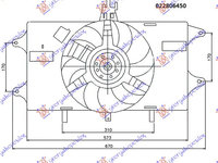 Electroventilator Complet (1 2 Benzina) -Ac/ - Fiat Doblo 2001 , 46737731
