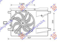 Electroventilator Complet (Gas)-Ac () - Fiat Fiorino/Qubo 2008 , 51810260