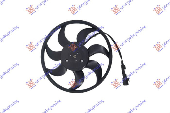 ELECTROVENTILATOR (MOTOR + CARCASA) 3.0 TFSI BNZ. - 3.0-4.2-6.0 TDI DIESEL (420MM)(4PINI) , AUDI, AUDI Q7 09-15, 125006470