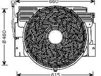 ELECTROVENTILATOR RADIATOR BMW X5 E53 2000->2007 Electroventilator aer conditionat 3.0-4.4-4.6-4.8 benzina/diesel, PIESA NOUA ANI 2000 2001 2002 2003 2004 2005 2006 2007