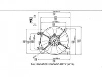 ELECTROVENTILATOR RADIATOR DAEWOO MATIZ 1998-> Electroventilator complet cu/fara aer conditionat, PIESA NOUA ANI 1998 1999 2000 2001 2002 2003 2004 2005 2006