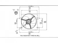 ELECTROVENTILATOR RADIATOR FORD KA 1996->2008 Electroventilator radiator complet(fara aer conditionat) benzina, PIESA NOUA ANI 1996 1997 1998 1999 2000 2001 2002 2003 2004 2005 2006 2007 2008