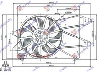 ELECTROVENTILATOR RADIATOR FORD MONDEO 3 2000->2007 Electroventilator radiator (simplu)1.8-2.0 benzina 02-07, PIESA NOUA ANI 2000 2001 2002 2003 2004 2005 2006 2007