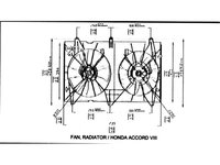 ELECTROVENTILATOR RADIATOR HONDA ACCORD 2003->2008 Electroventilator radiator dublu complet(2,0-2,4 benzina), 2003->2008 PIESA NOUA ANI 2003 2004 2005 2006 2007 2008