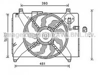 ELECTROVENTILATOR RADIATOR HYUNDAI ACCENT 2005->2011 Electroventilator complet 1.5 CRDi cu aer conditionat, PIESA NOUA ANI 2005 2006 2007 2008 2009 2010 2011