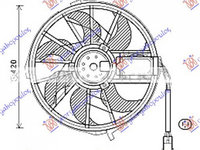 ELECTROVENTILATOR RADIATOR MERCEDES A-CLASS W169 2004->2012 Electroventilator motor+elice 420mm PIESA NOUA ANI 2004 2005 2006 2007 2008 2009 2010 2011 2012