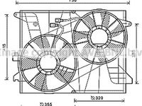 ELECTROVENTILATOR RADIATOR OPEL ANTARA 2006-> Electroventilator complet benzina, PIESA NOUA ANI 2006 2007 2008 2009 2010