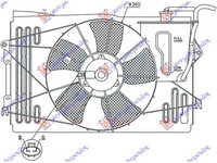 ELECTROVENTILATOR RADIATOR TOYOTA COROLLA 2001->2006 Electroventilator motor complet benzina cu surub pentru sedan PIESA NOUA ANI 2001 2002 2003 2004 2005 2006