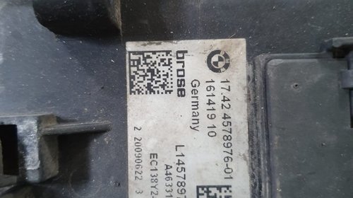 Electroventilator termocupla seria 7 F01 F02 750i N63 BMW cod 4578976
