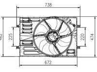 ELECTROVENTILATOR VW GOLF VIII (CD1) 1.0 eTSI 1.5 eTSI 1.0 TSI 2.0 TDI 1.5 TSI 110cp 116cp 131cp 150cp 90cp NRF NRF 47950 2019