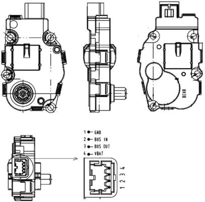 Element de reglare, clapeta carburator MAHLE AA18000P se potriveste la MERCEDES-BENZ S-CLASS cupe (C216) 2006 2007 2008 2009 2010 2011 2012 2013