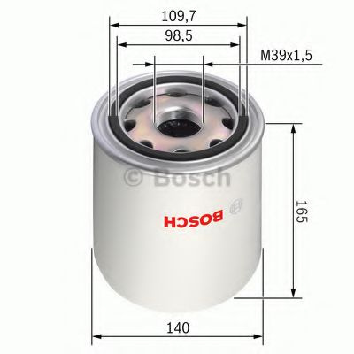Element filtrant uscator aer, compresor MAN E 2000 (2000 - 2016) Bosch 0 986 628 254