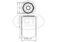 Element filtrant uscator aer compresor STB 300 SCT GERMANY pentru Bmw Seria 5 Vw Passat Vw Beetle Vw Carocha Vw Coccinelle Vw Escarabajo Vw Fusca Vw Kaefer Vw Kever Vw Super Vw Derby Vw Golf Vw Rabbit Vw Eurovan Vw Transporter Vw Caravelle Vw Vanagon