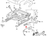 Element reglaj scaun pe inaltime stangaVolkswagen Passat B7 (365) Variant 2011 2.0 TDI OEM 8T0881253