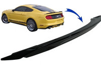 Eleron Portbagaj compatibil cu Ford Mustang Mk6 VI Sixth Generation (2015-2020) GT350 Design Negru Lucios