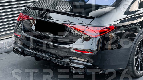 Eleron Portbagaj Compatibil Cu Mercedes S-Class W223 V223 Sedan (2020-Up) Negru Lucios