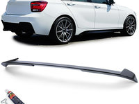 Eleron Spoiler negru lucios luneta portbagaj BMW seria 1 F20 F21 facelift 2011-2015