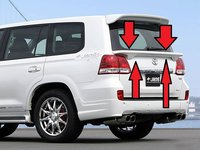 ELERON/SPOILER SPATE DIN ABS TOYOTA LAND CRUISER FJ200 2008-2014