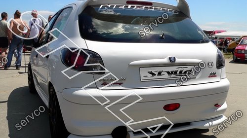 Eleron spoiler tuning sport Peugeot 206 GTI WRC Rally 1998-2010 ver2