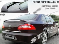 Eleron spoiler tuning sport Skoda Superb 2 Mk2 Limuzina Sedan Limo Rs GTi 2008-2015 ver2