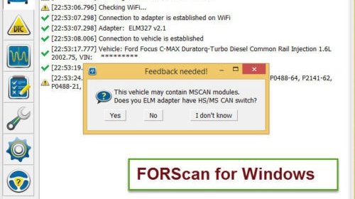ELM327 WiFi Modificat FORScan iOS Android Win
