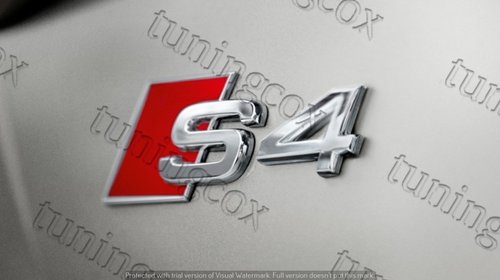 Emblema Audi S4 metalica