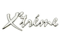 Emblema auto metalica, autoadeziva, model "Xâ€™TREME", finisaj Crom, dimensiune, 15 x3  cm AVX-T061023-23