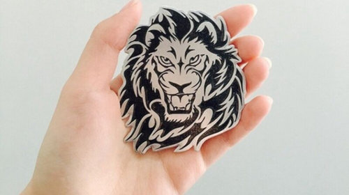Emblema auto model "LION", reliefata 3D, dime